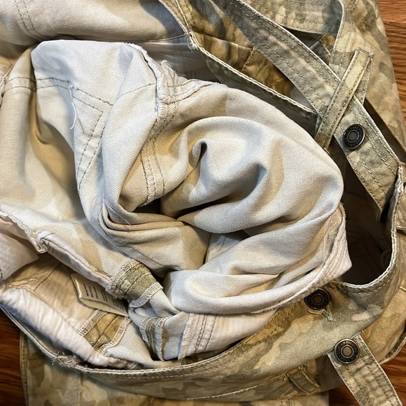 Free People Way it Goes Camo Harem Overalls Size Large NWT - Picture 14 of 16